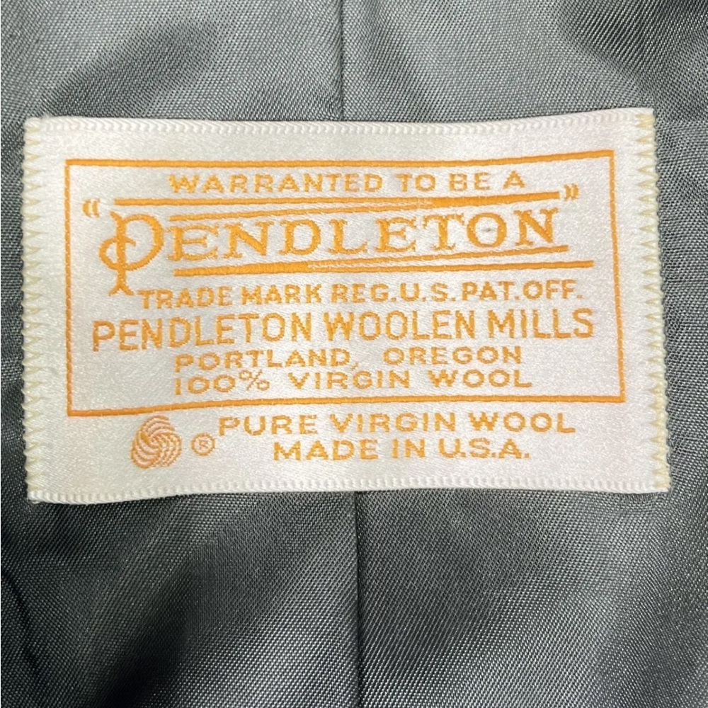 Pendleton Coat Women’s Size 12 100% Virgin Wool Long Gray Vintage - Picture 6 of 13